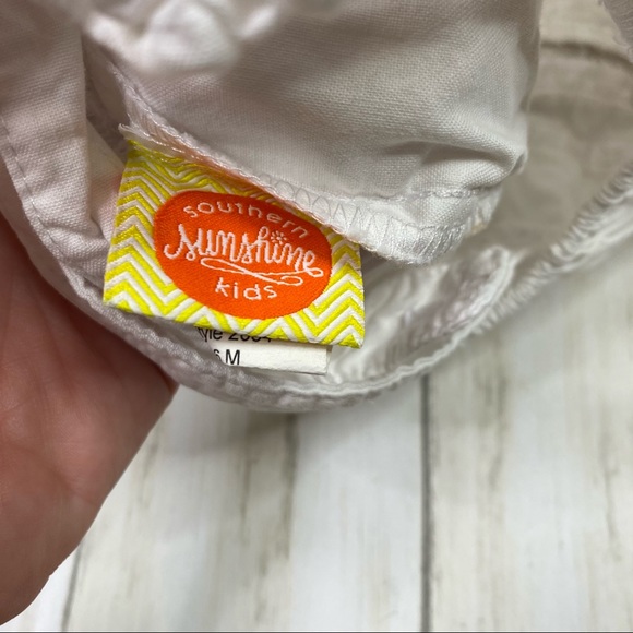 Southern Sunshine Kids White Ruffle Bubble Romper - Picture 4 of 8